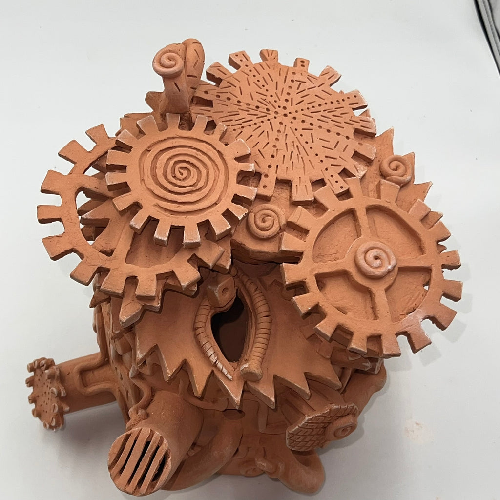 Steampunk Mechanical Tip Jar – The Iron Vault (Preorder)