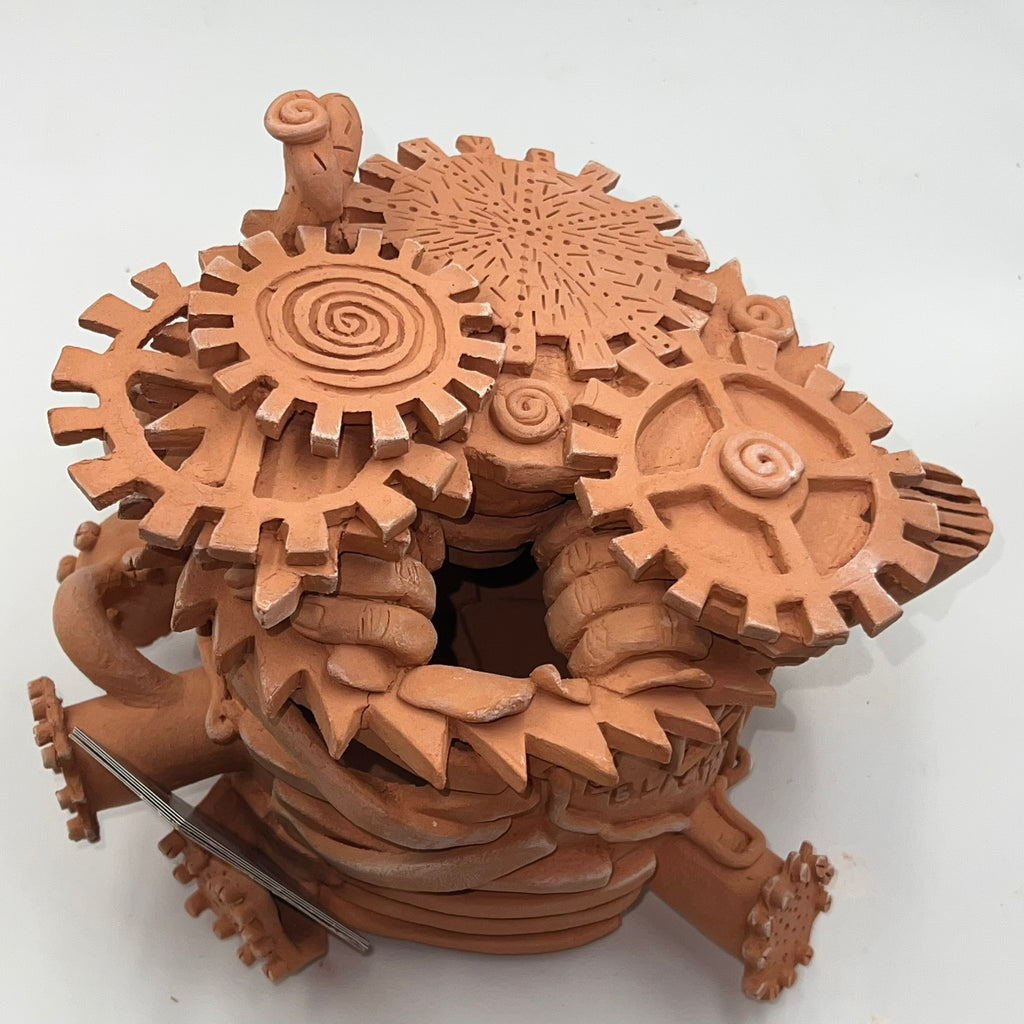 Steampunk Mechanical Tip Jar – The Iron Vault (Preorder)