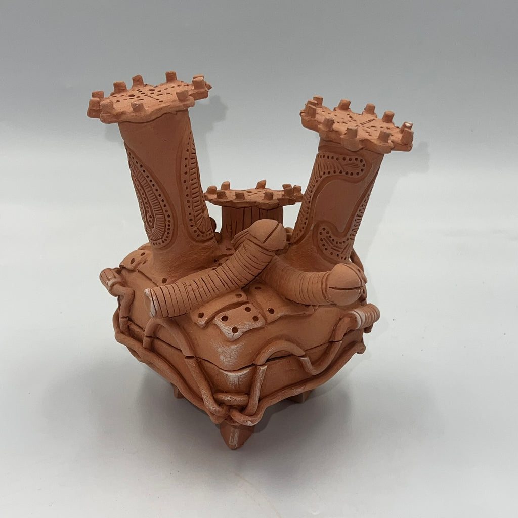 ❤️ Vessel of Vines – Steampunk Heart Box Incense Holder