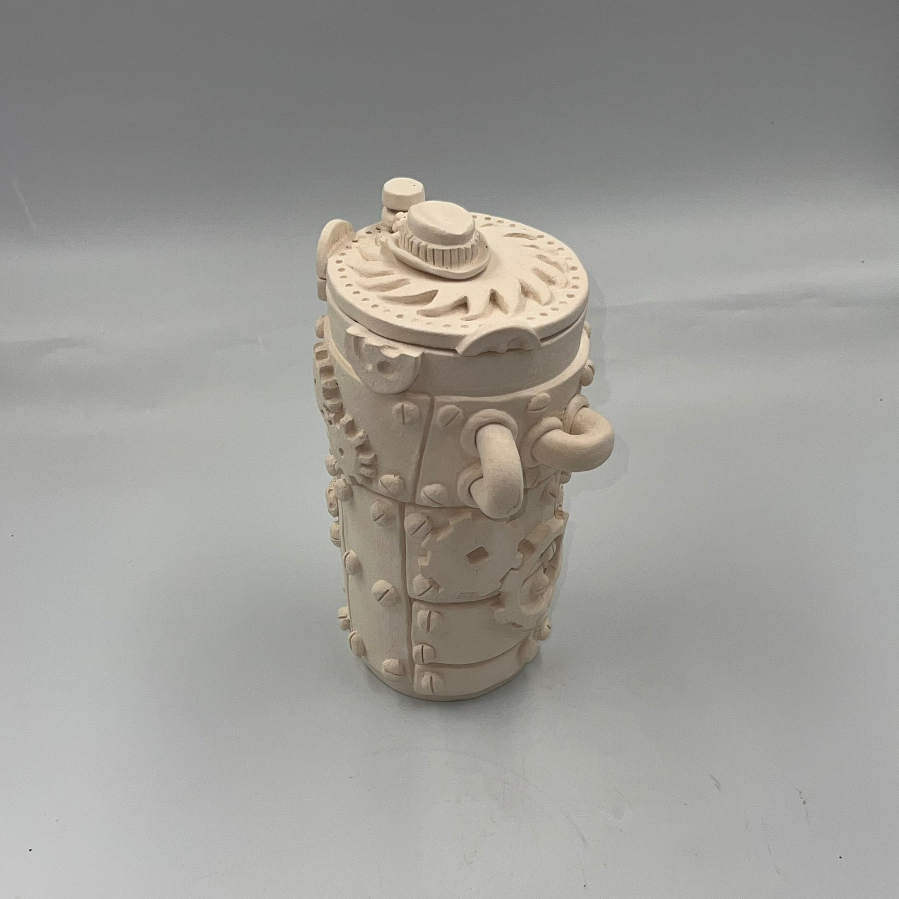 🔧 Steampunk Lock-Top Canister Cup