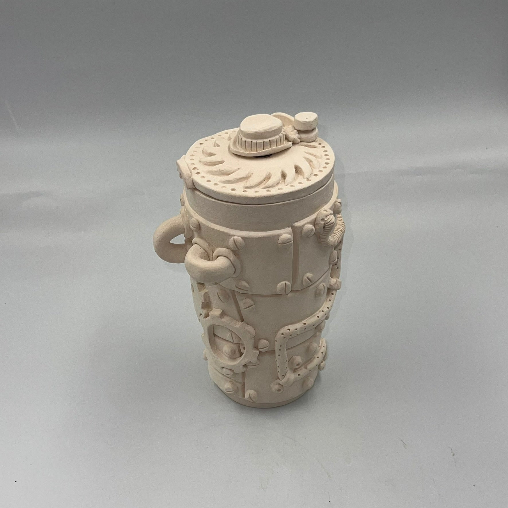 🔧 Steampunk Lock-Top Canister Cup